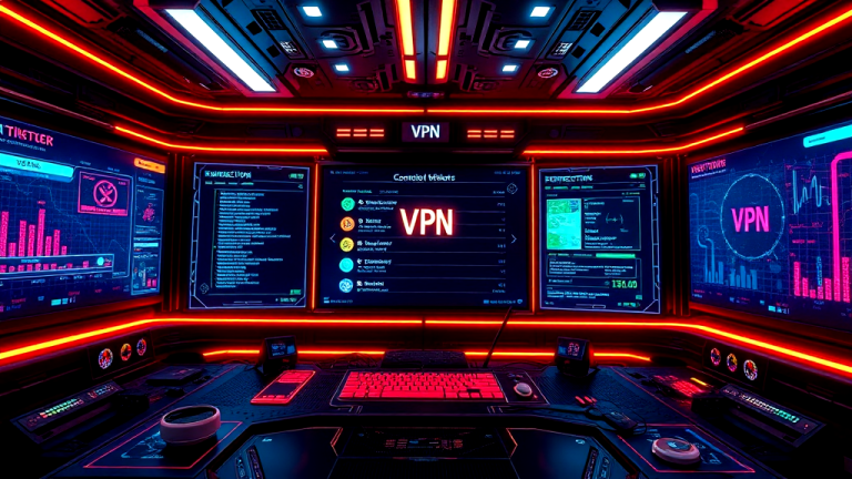 A Room With A Keyboard And A Keyboard And A Red Light
